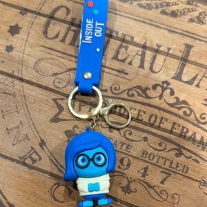 Inside Out Keychain with Blue Character